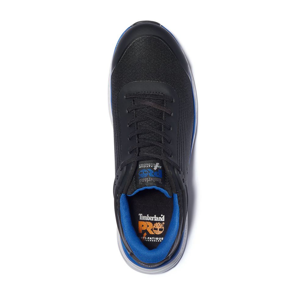 Zapatos De Seguridad Timberland Hombre Pro® Drivetrain Comp Toe Negras/Azules - Chile ISH-471805